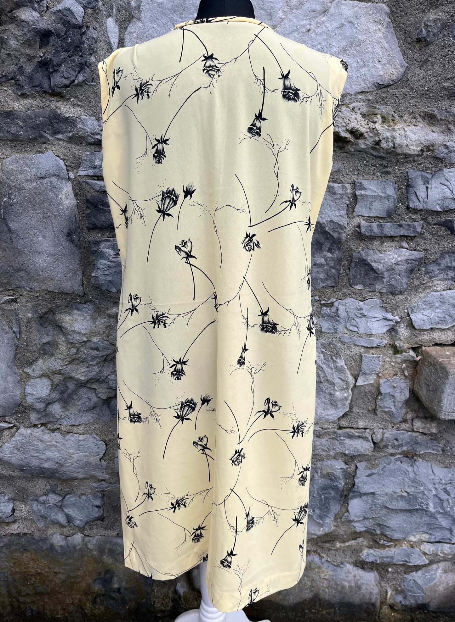 90s yellow roses dress uk 8-10 am