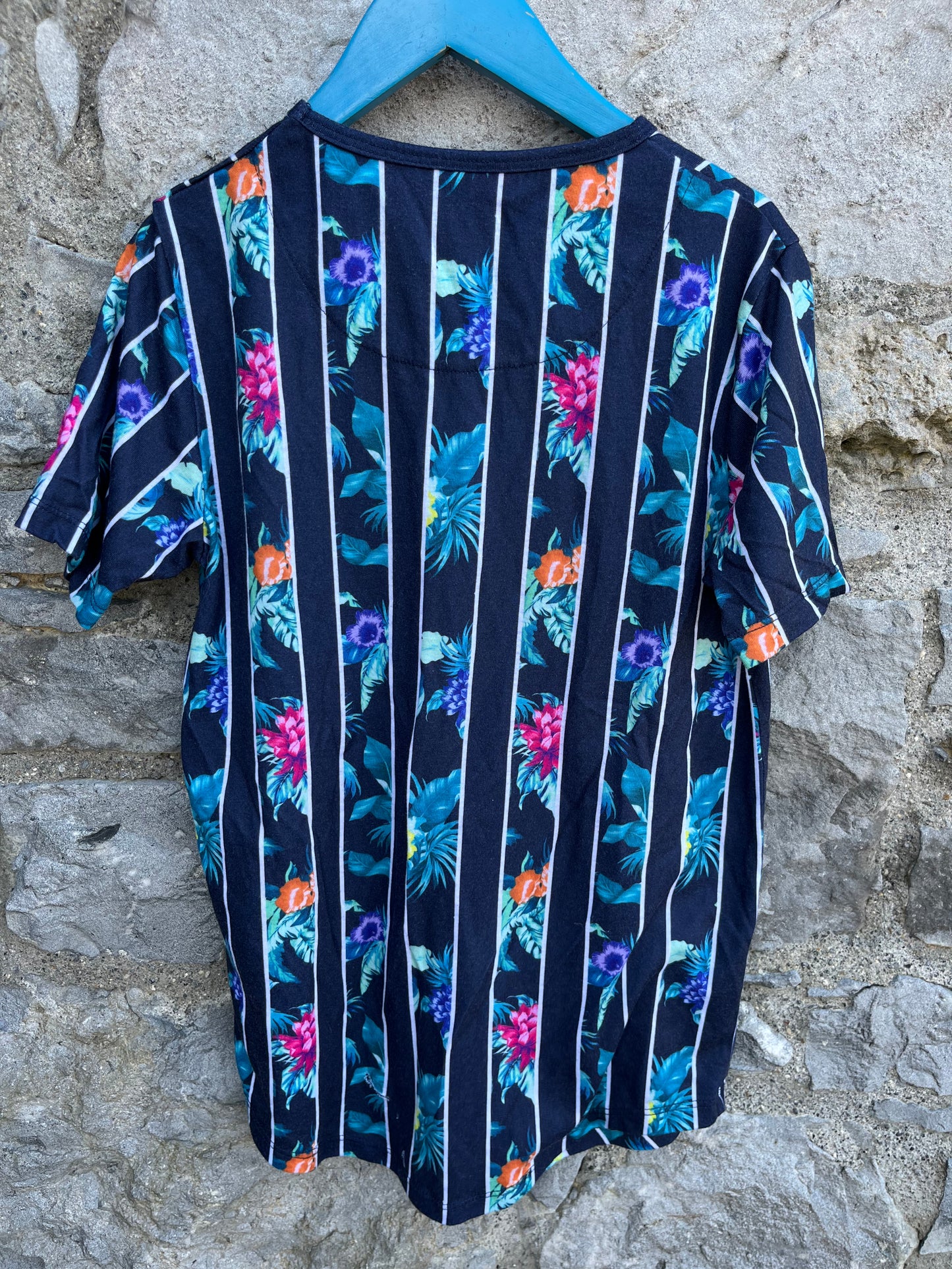 Floral stripes T-shirt   12-13y (152-158cm)