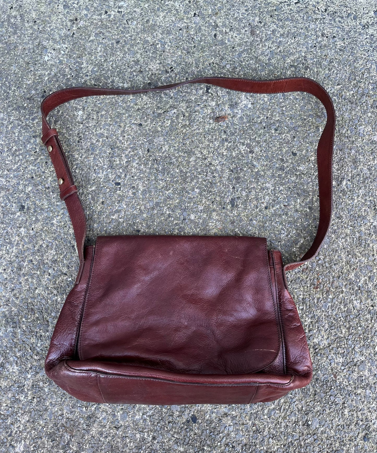 Brown leather bag