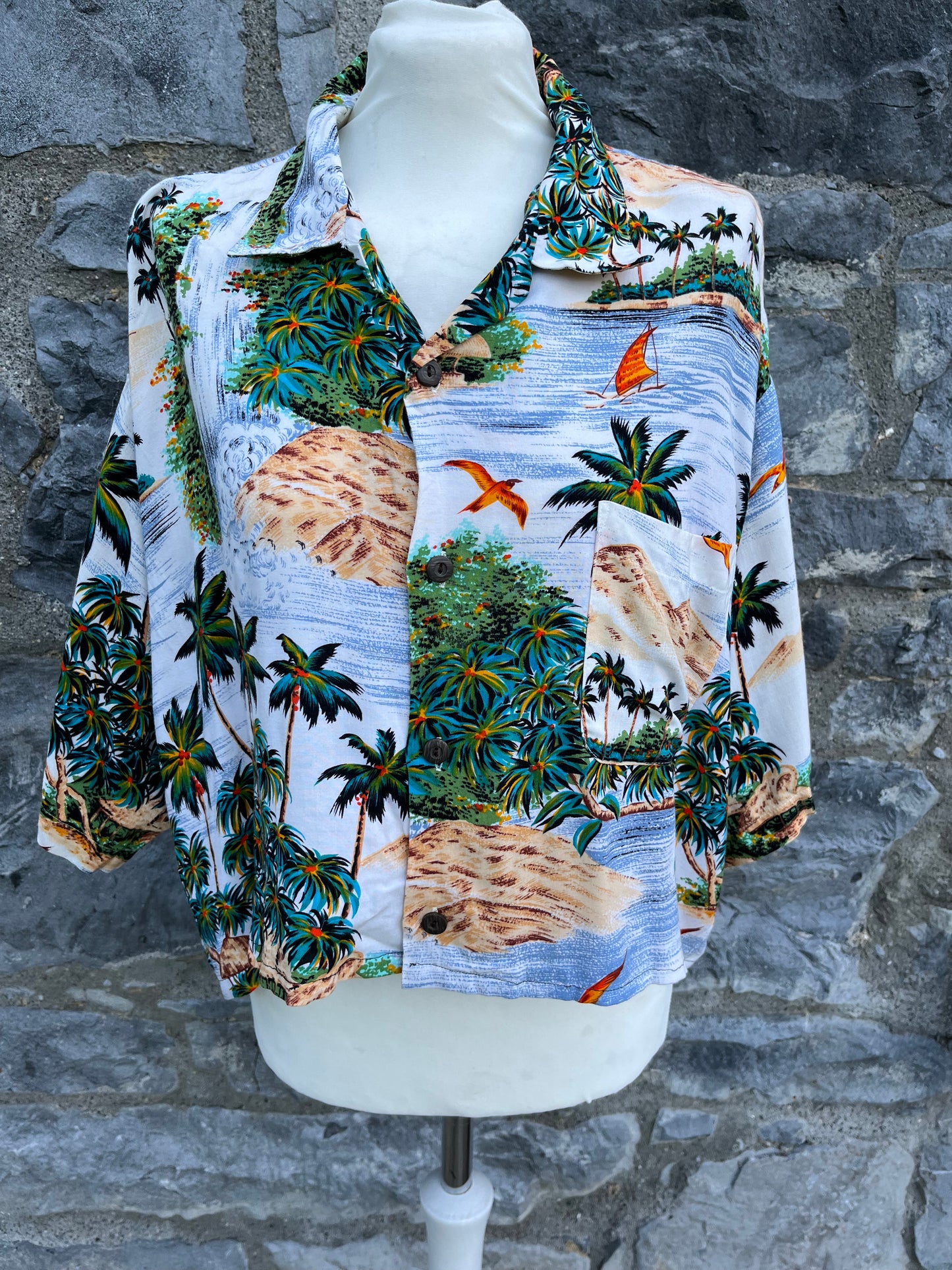 Reworked Hawaiian shirt  uk 12-14