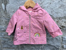 Load image into Gallery viewer, Pink unicorn jacket   0-3m (56-62cm)
