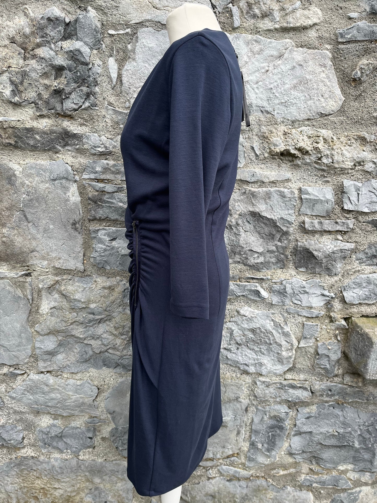 Navy dress with a zip  uk 10