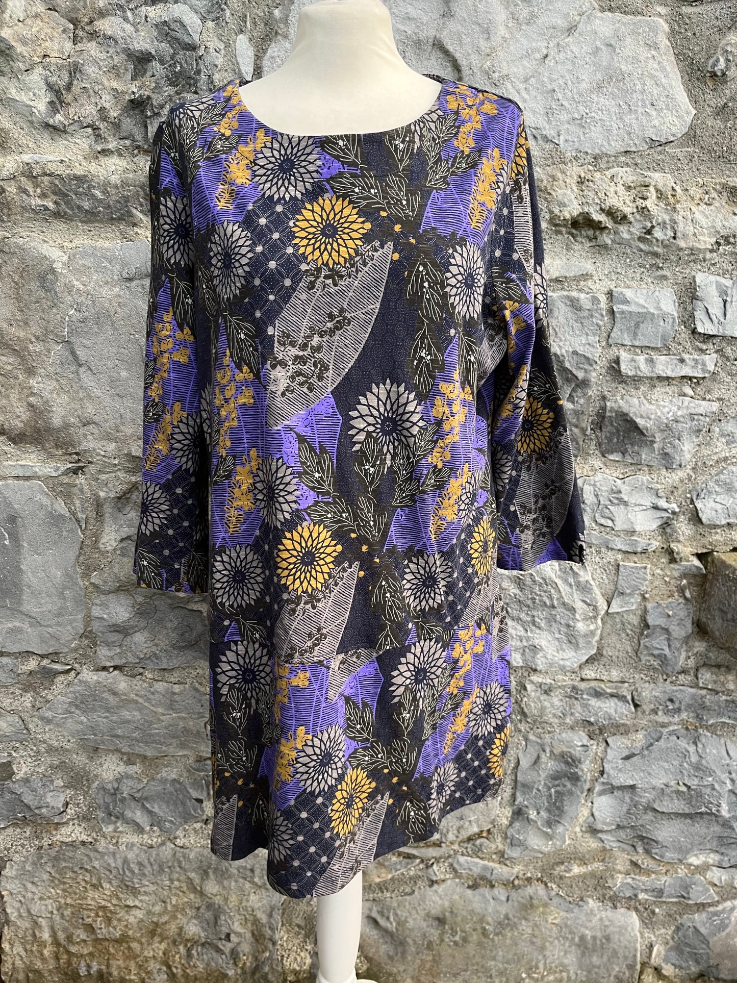 Charcoal&purple tunic  uk 18