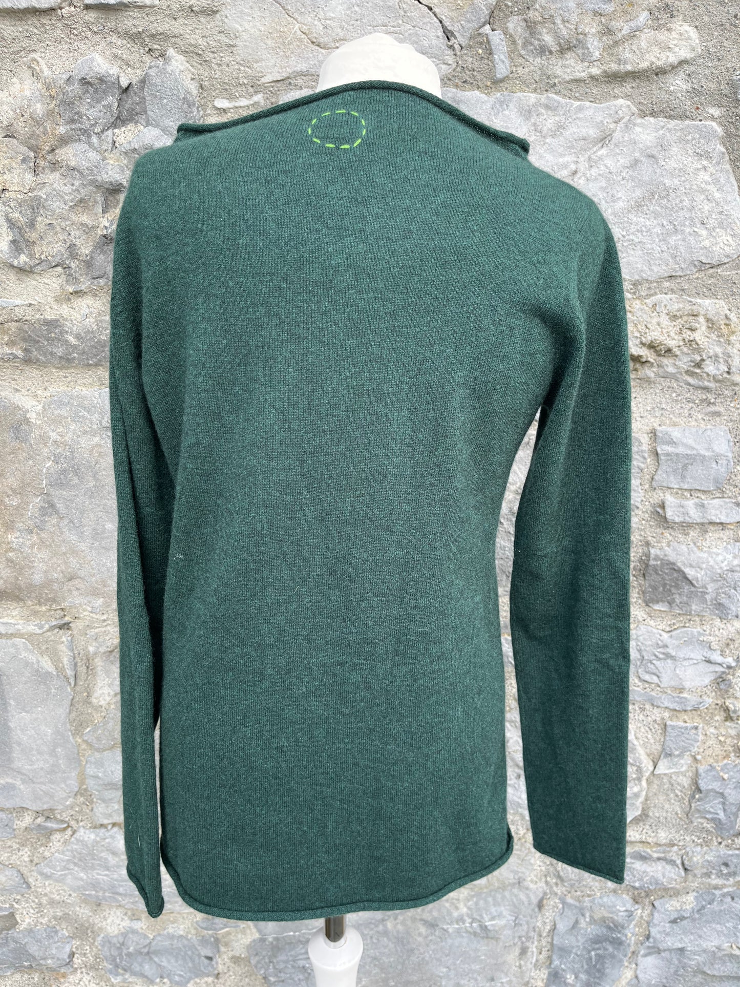 Green cashmere jumper  uk 12