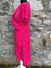 Load image into Gallery viewer, Pink polka dots maternity dress uk 10-12
