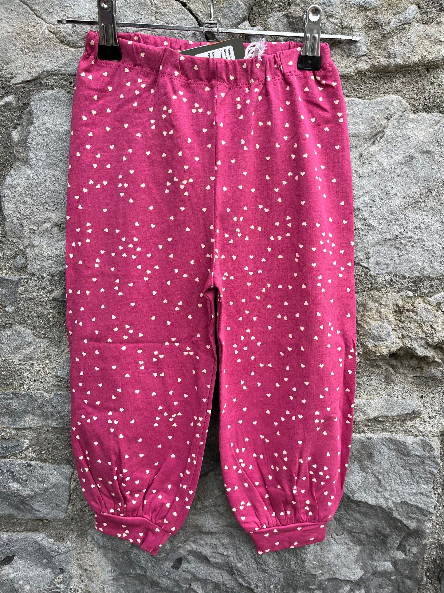 Pink  Confetti hearts pants  18-24m (86-92cm)