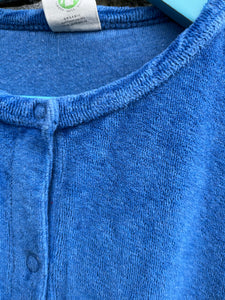 Blue velour onesie  3-4y (98-104cm)