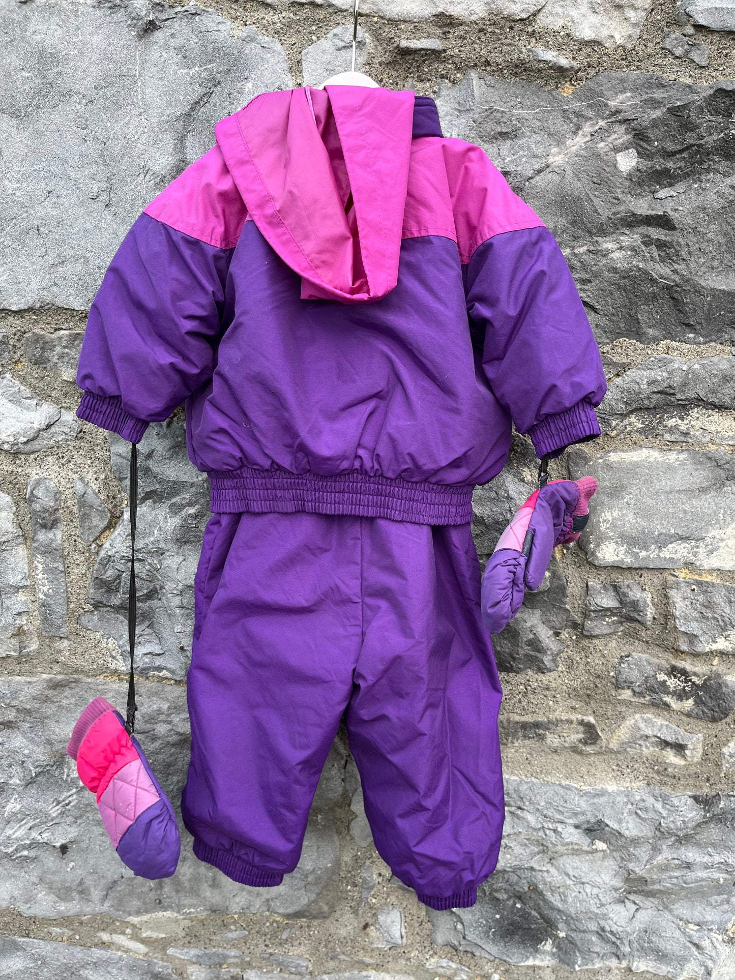 90s purple ski set   2-3y (92-98cm)