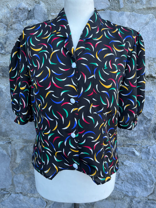 80s Colourful blouse uk 8-10