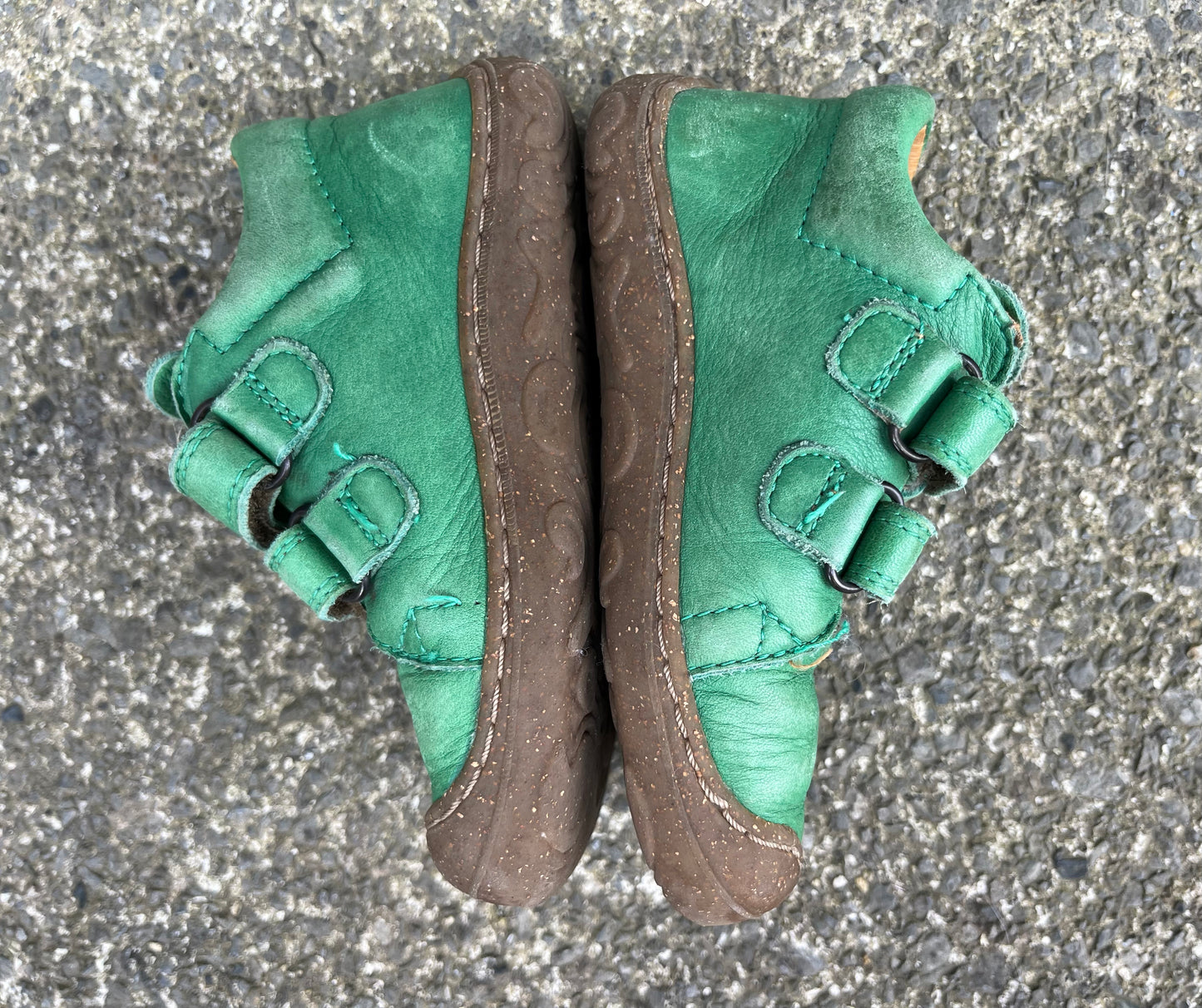 Green boots   uk 6 (eu 23)