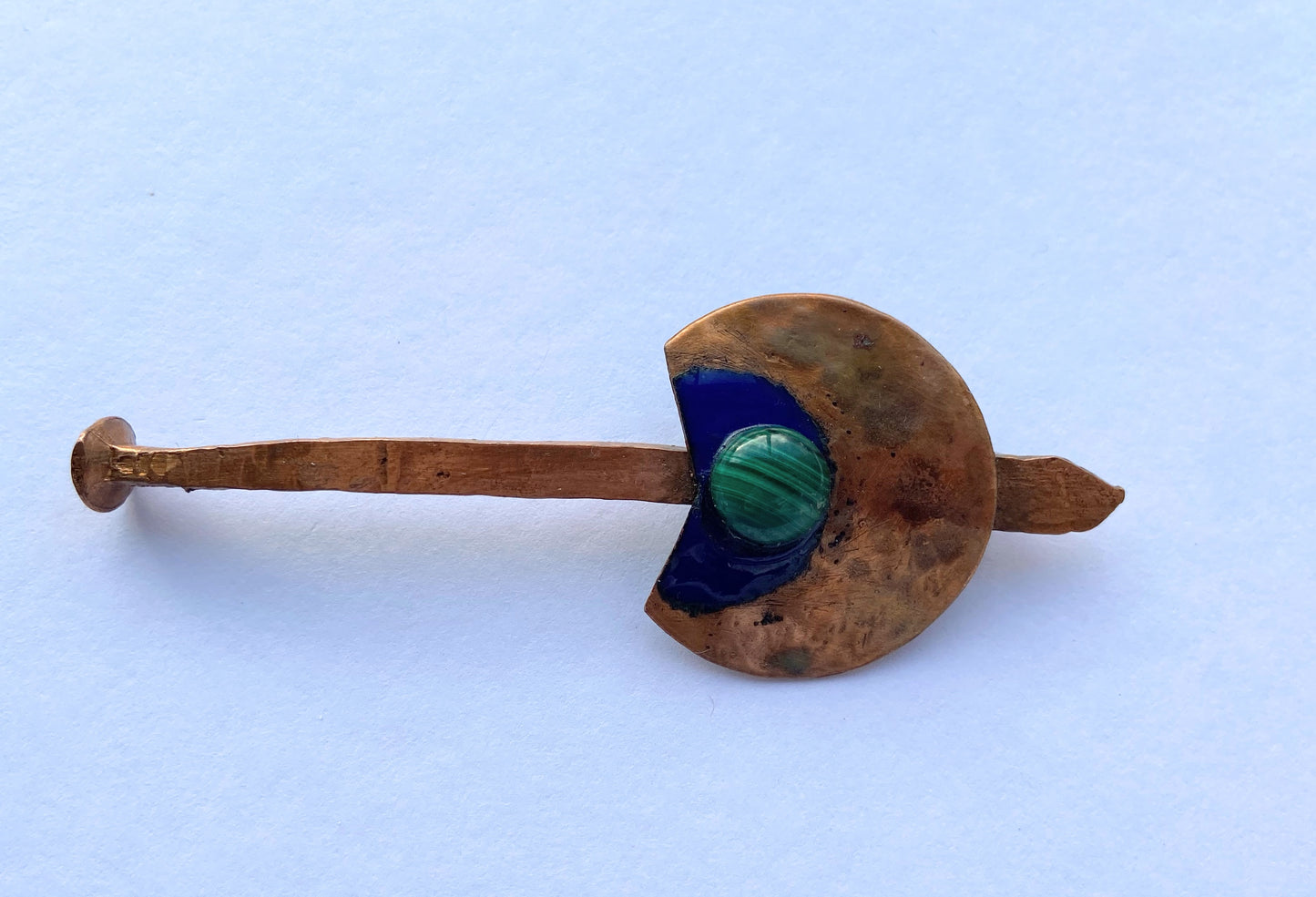 Copper brooch