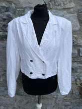 Load image into Gallery viewer, 80s white jacket uk 10-12
