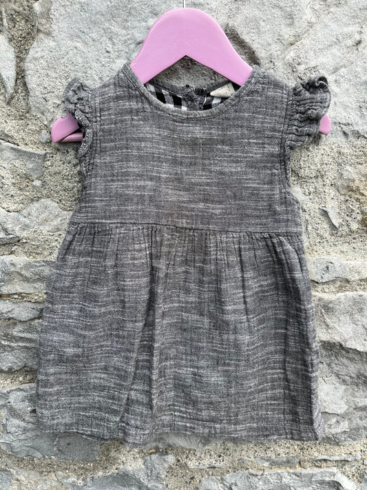 Grey melange dress   12m (80cm)