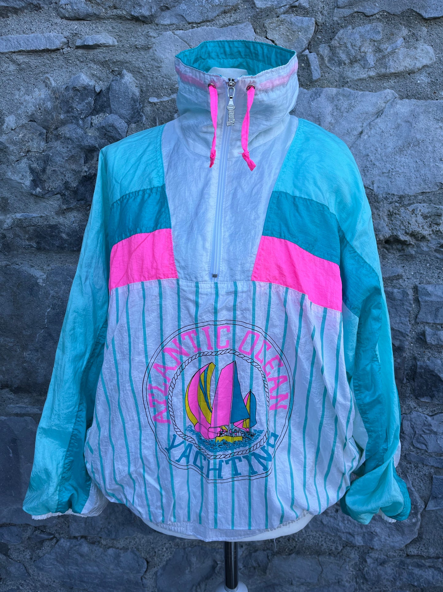 80s yacht shell jacket uk 10-12