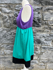 Purple&teal maternity dress  uk 12