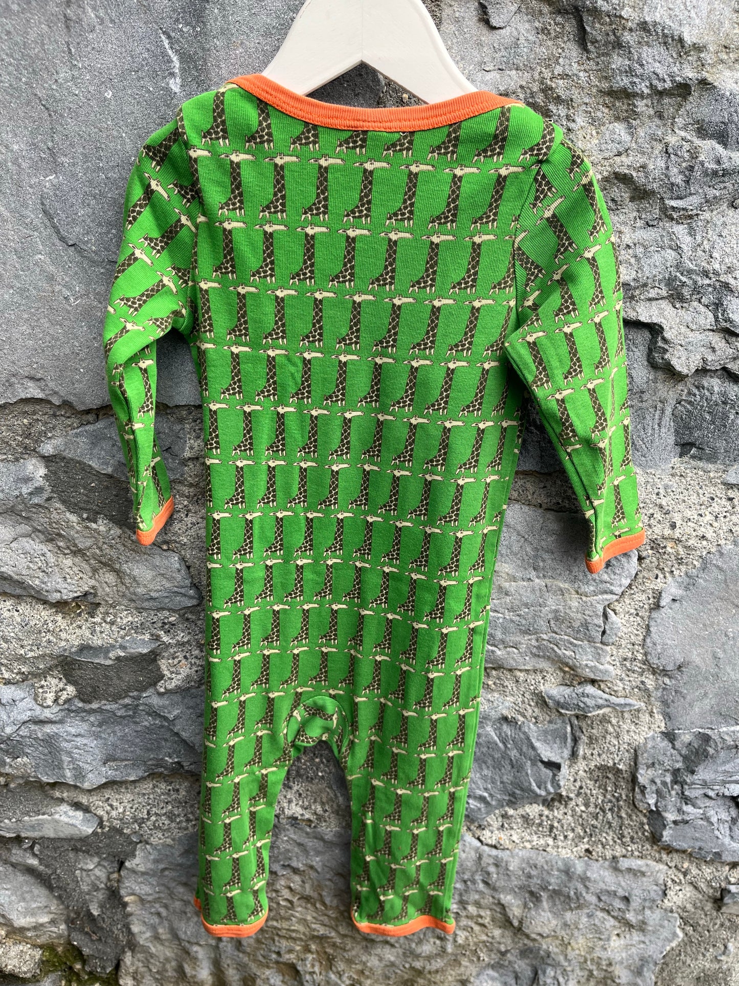 Green giraffe onesie  9m (74cm)