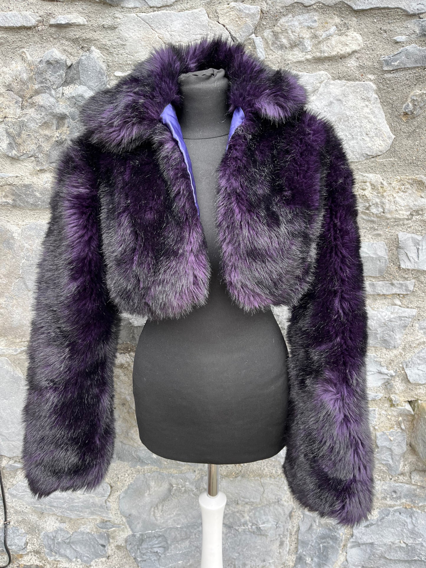 Purple faux fur uk 10