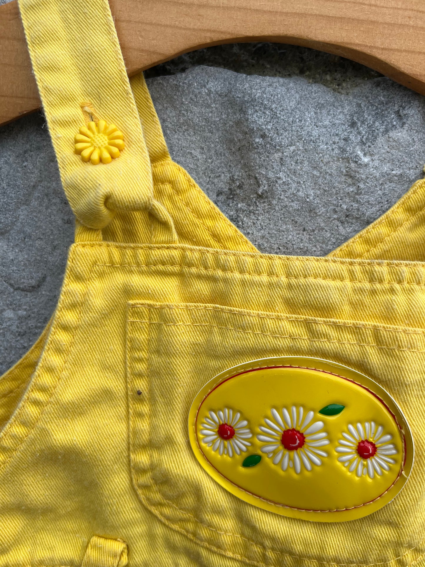 80s yellow dungarees   6-12m (68-80cm)