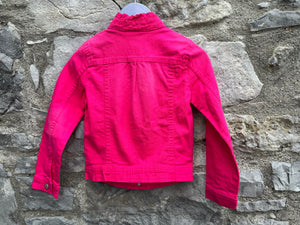 Pink denim jacket  5-6y (110-116cm)