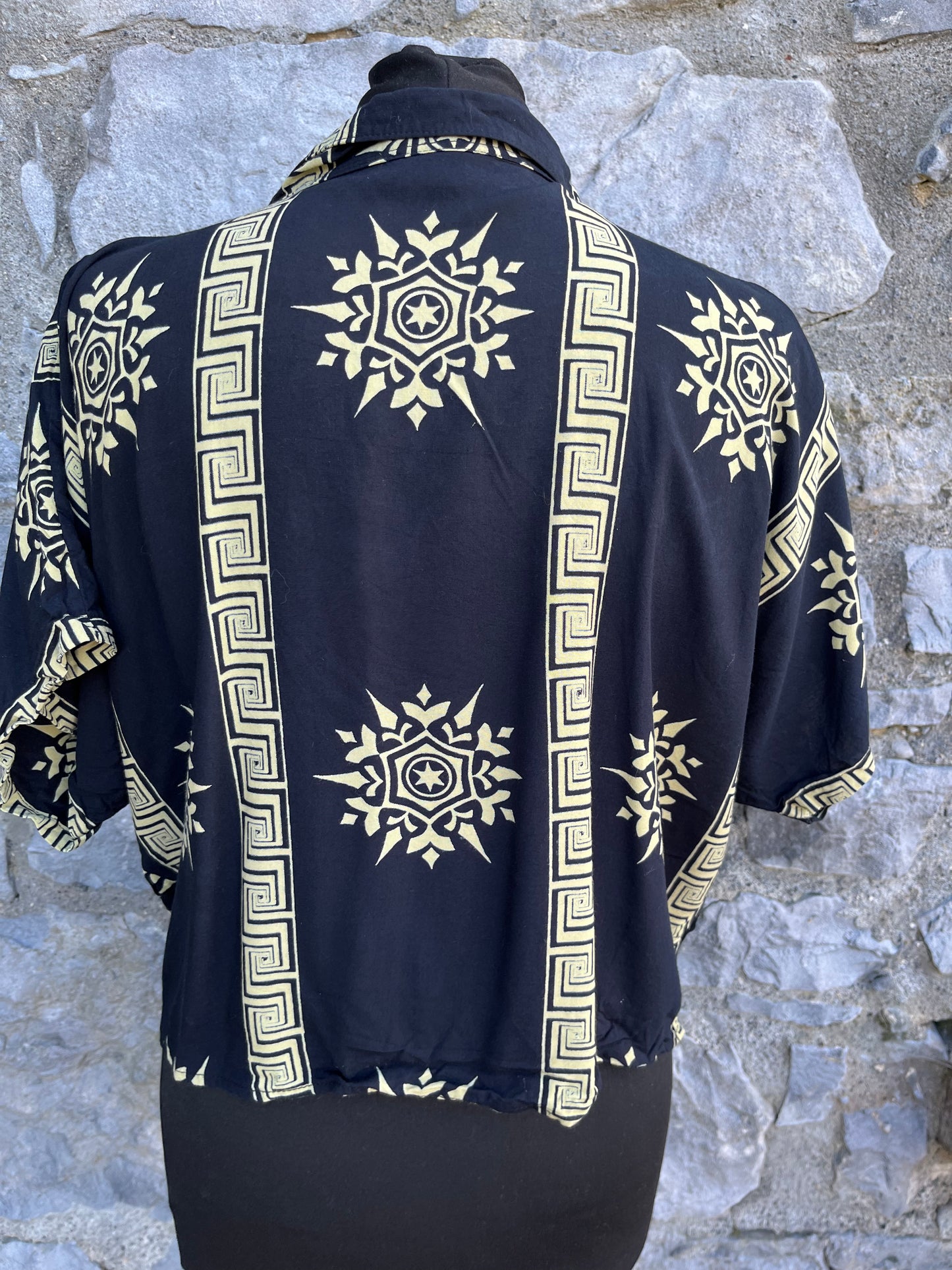 80s mandalas tie-up shirt uk 12-14