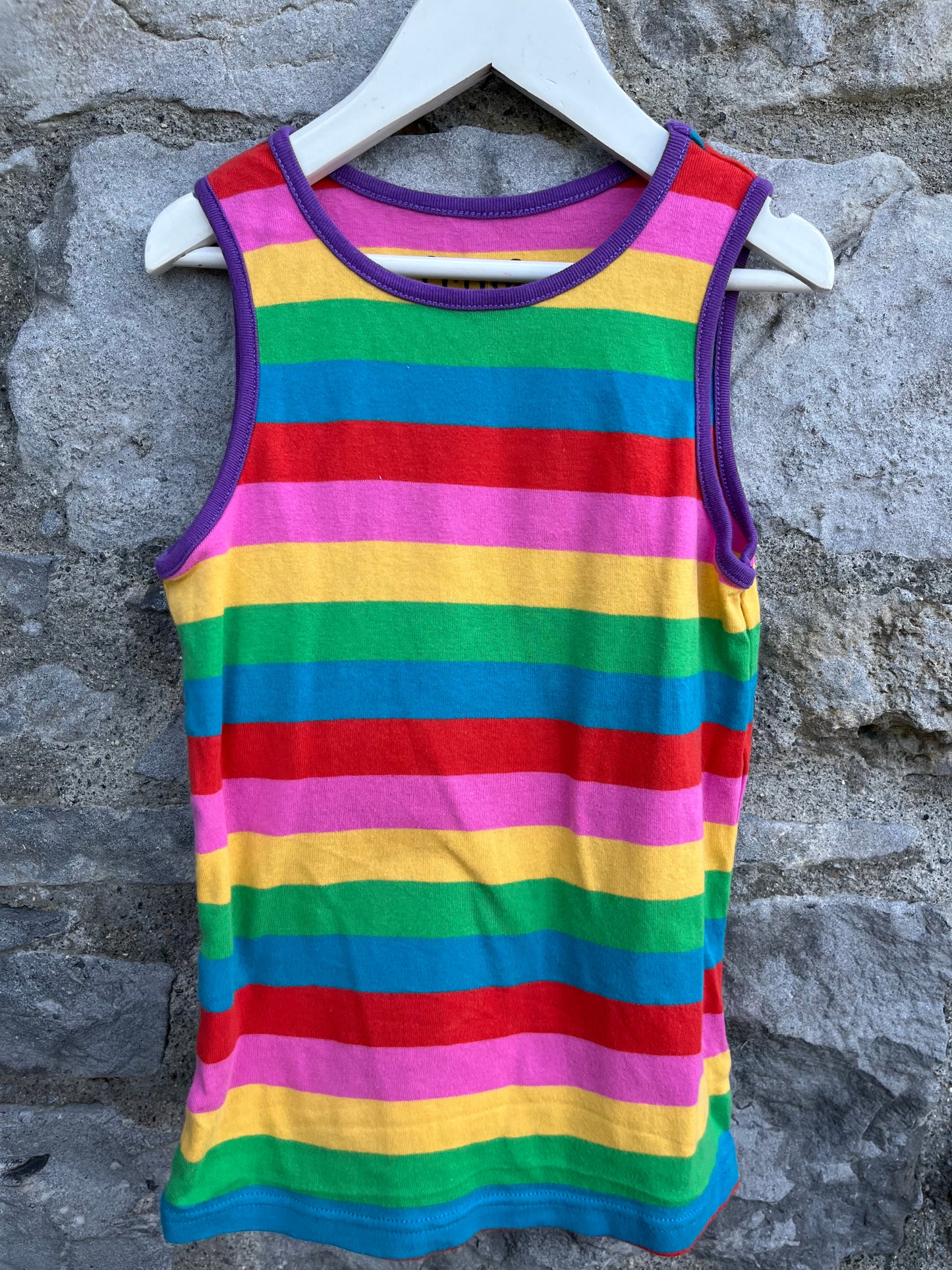 Rainbow tank top  8-9y (128-134cm)