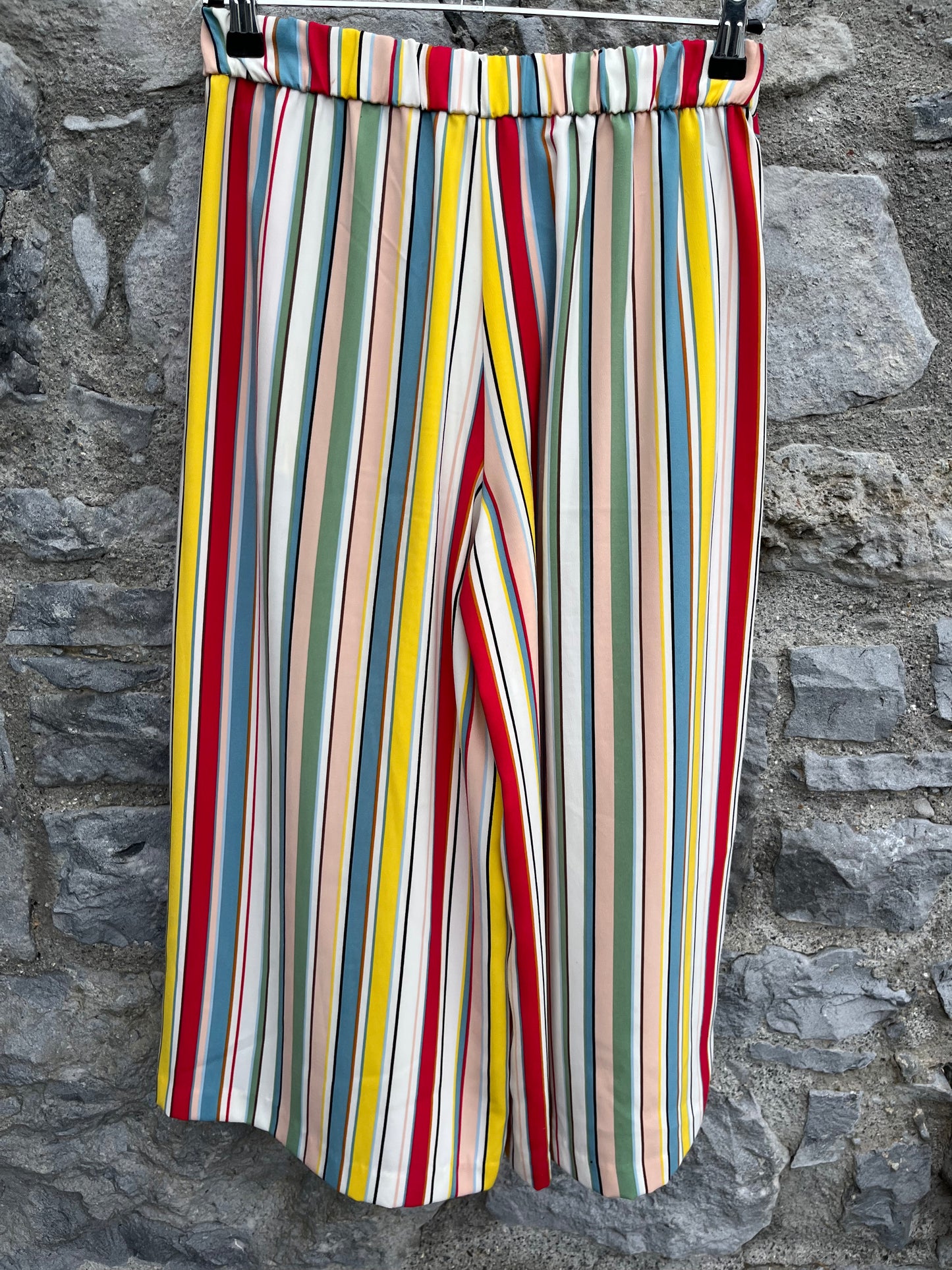 Colourful stripy culottes  uk 8