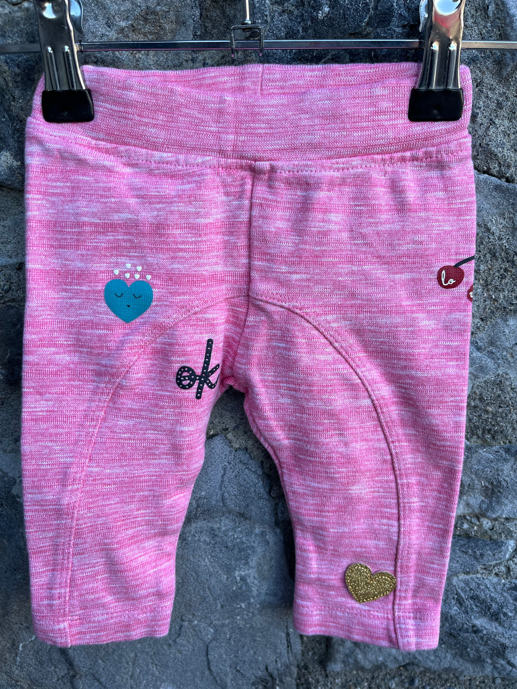 Pink pants  2-4m (62cm)