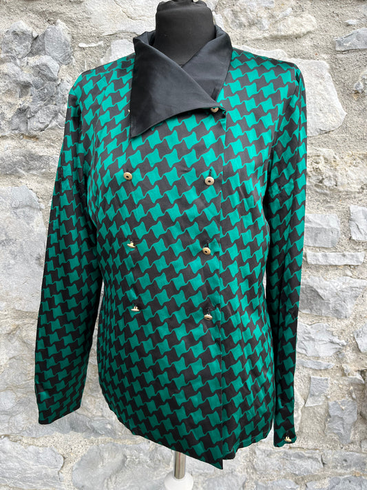 Green houndstooth shirt uk 8-10