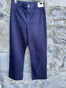 Navy wide leg pants   12-13y (152-158cm)