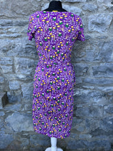Load image into Gallery viewer, Purple meadow wrap dress uk 6-10
