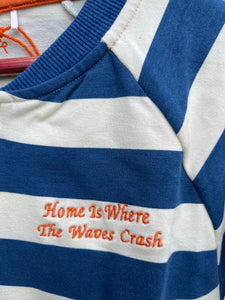 Waterside Jacket, Blue stripes  8y (128cm)