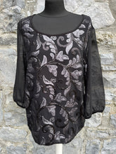 Load image into Gallery viewer, Black sequin top uk 12
