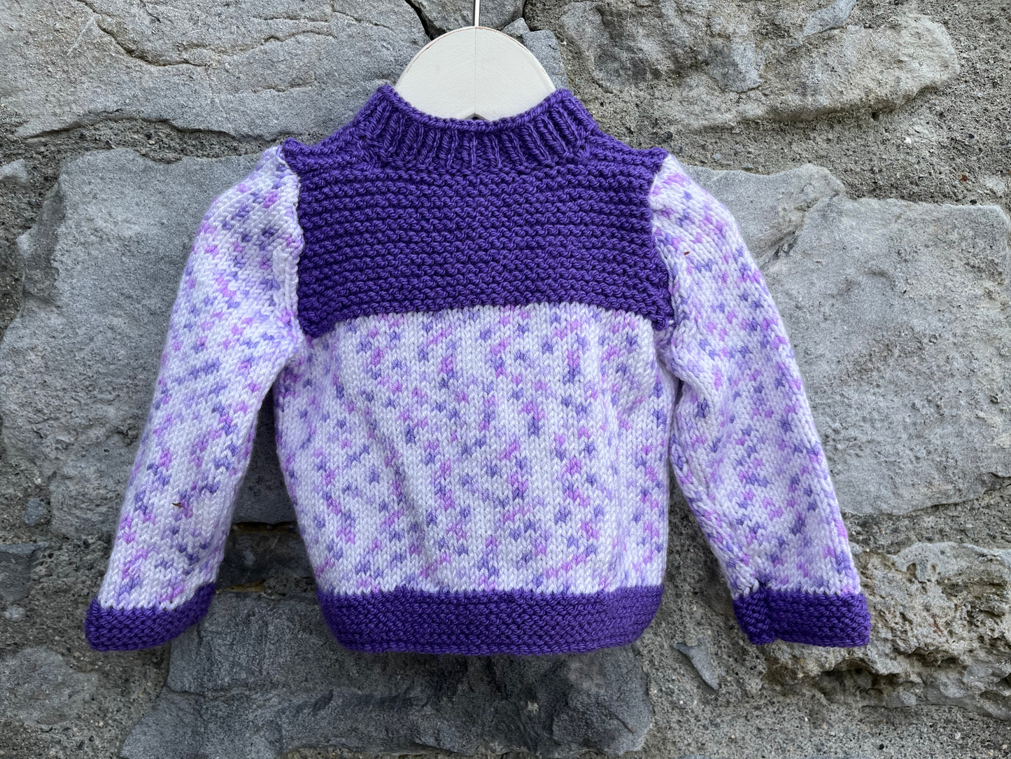 Purple melange cardigan   3-6m (62-68cm)