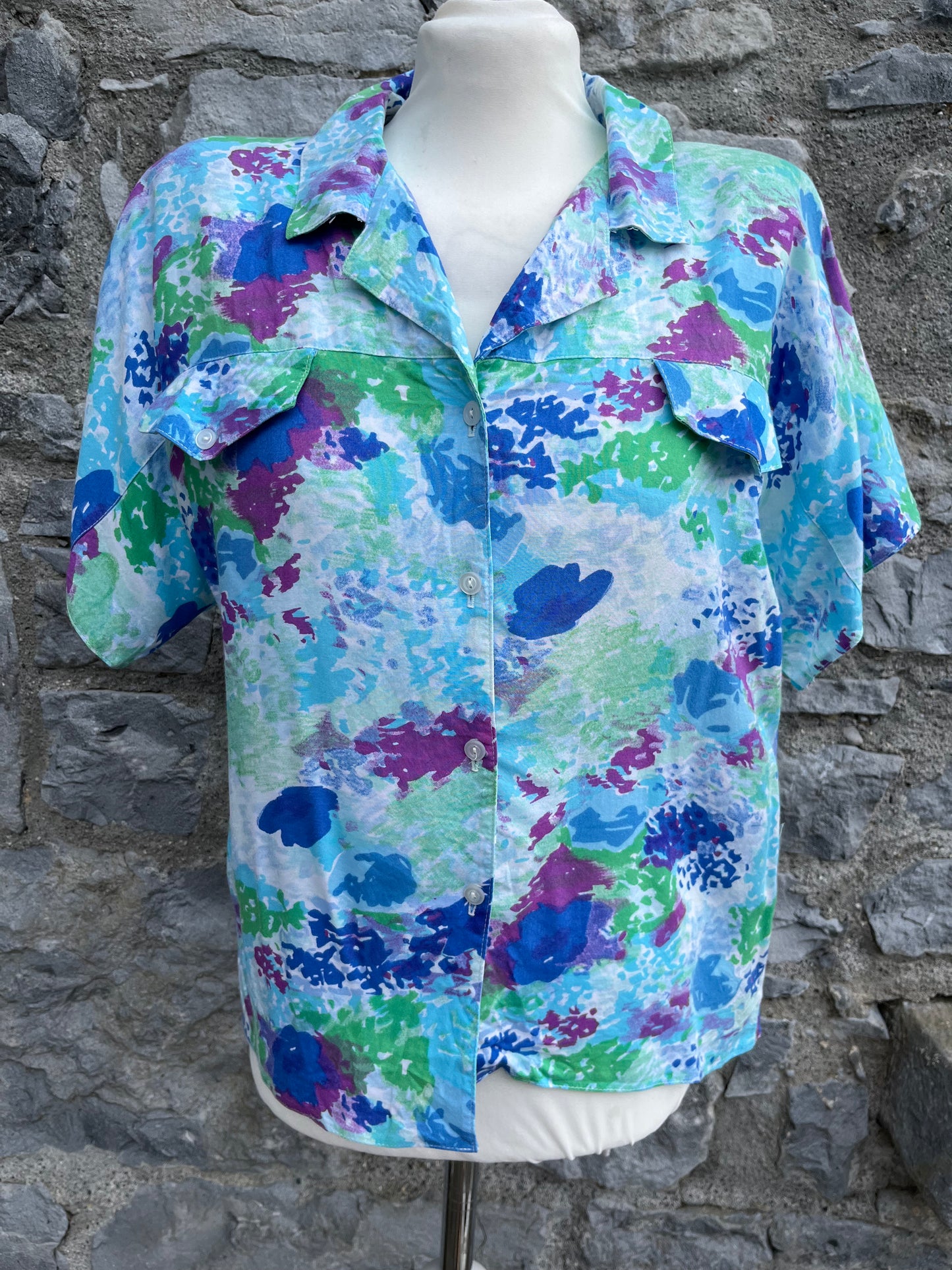 90s abstract shirt uk 12