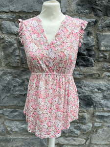 Pink floral maternity top  uk 12