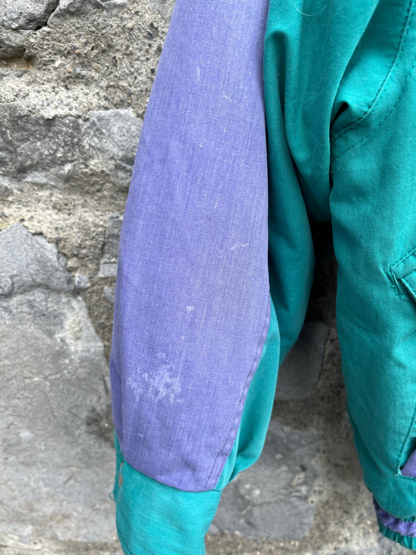 80s purple&teal jacket   8-9y (128-134cm)