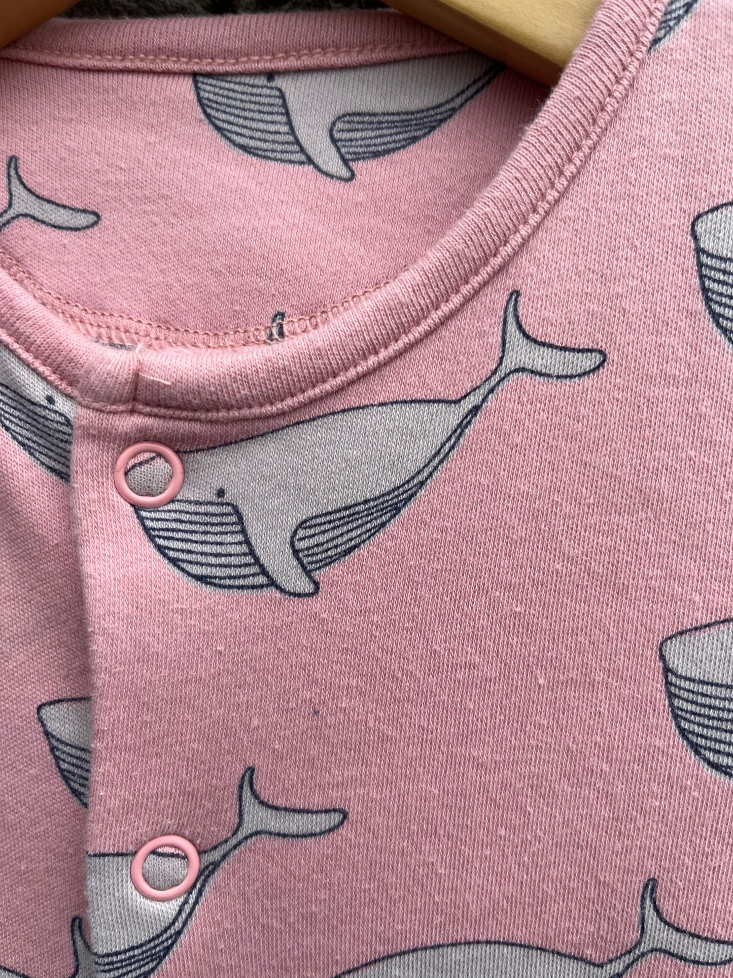 Whales onesie  3-6m (62-68cm)