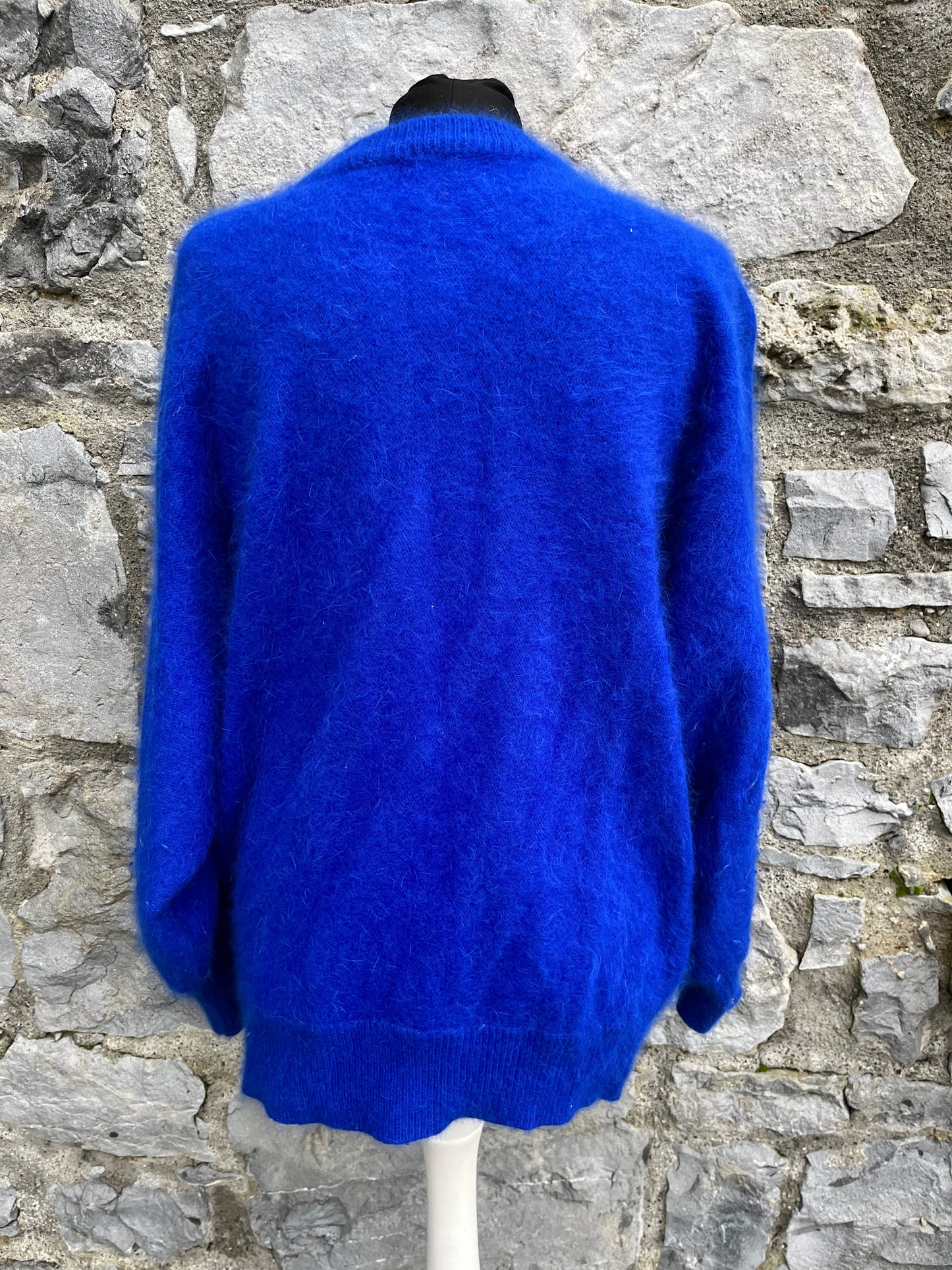 80s royal blue cardigan uk 12-14