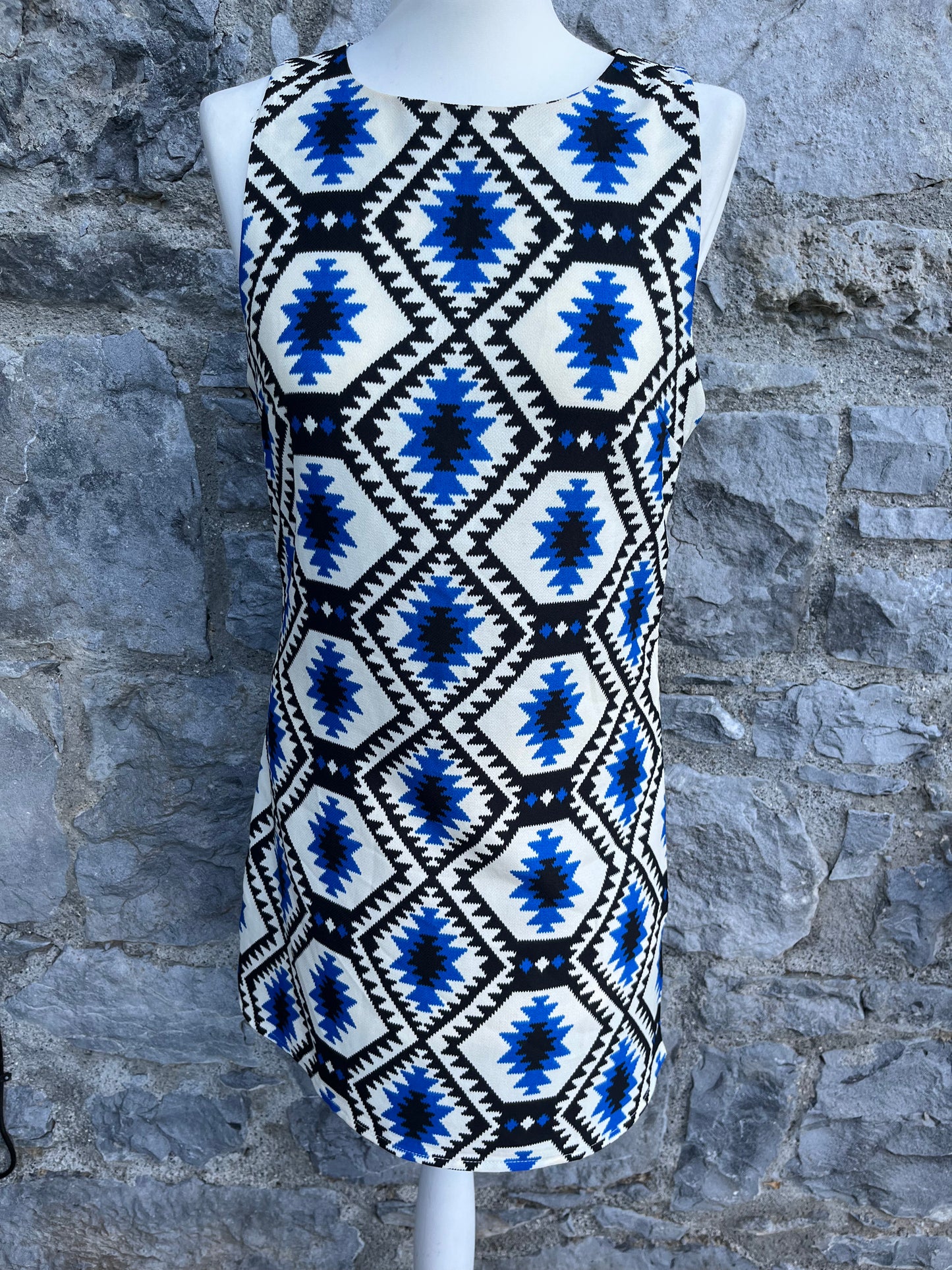 Aztec print dress   uk 8