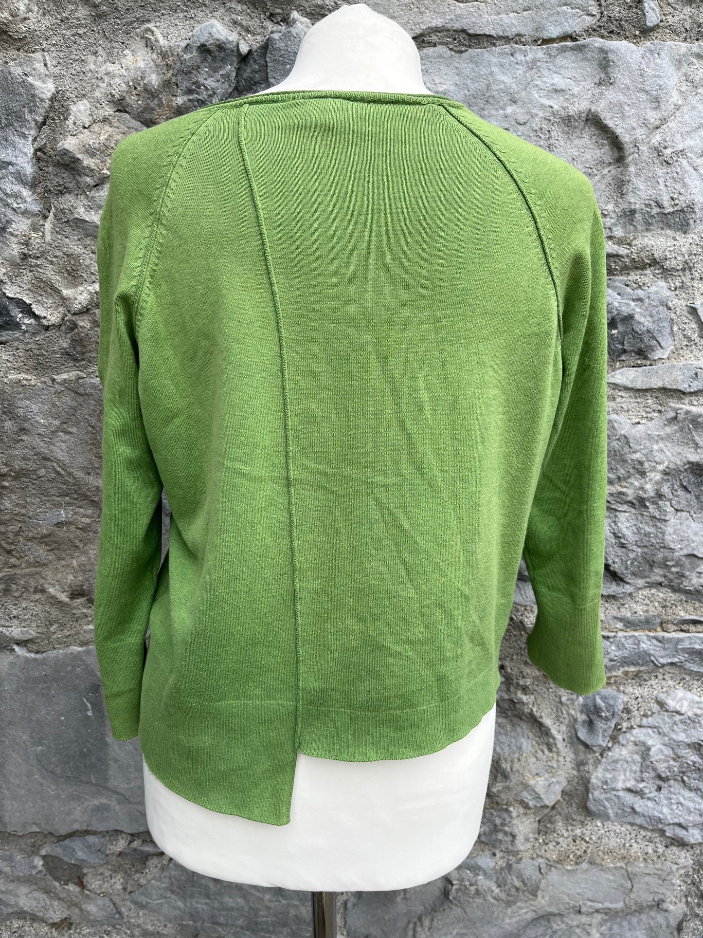 Green asymmetric cardigan  uk 12