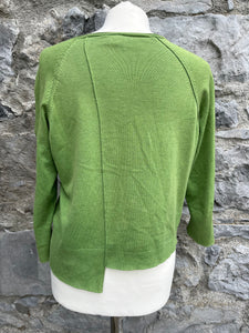 Green asymmetric cardigan  uk 12