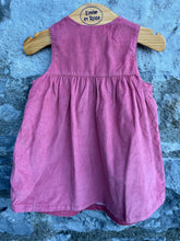Load image into Gallery viewer, Pink cord pinafore  6-9m (68-74cm)
