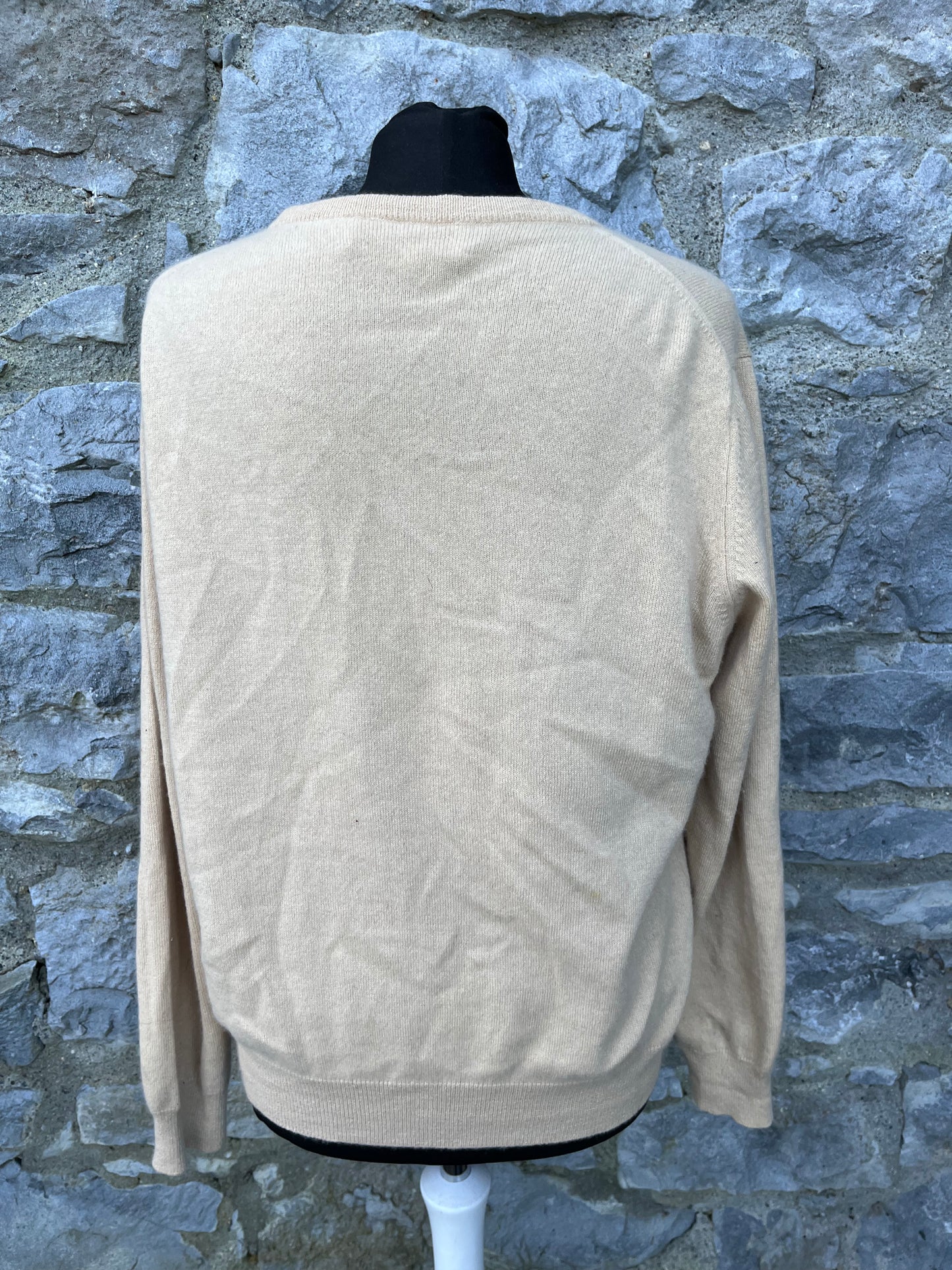 Beige cashmere cardigan uk 12-14