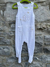 Load image into Gallery viewer, Lamb&amp;duck dungarees  6-9m (68-74cm)
