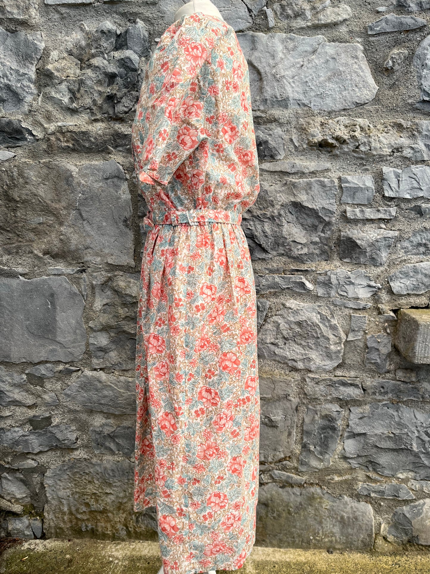 80s floral dress uk 8-10