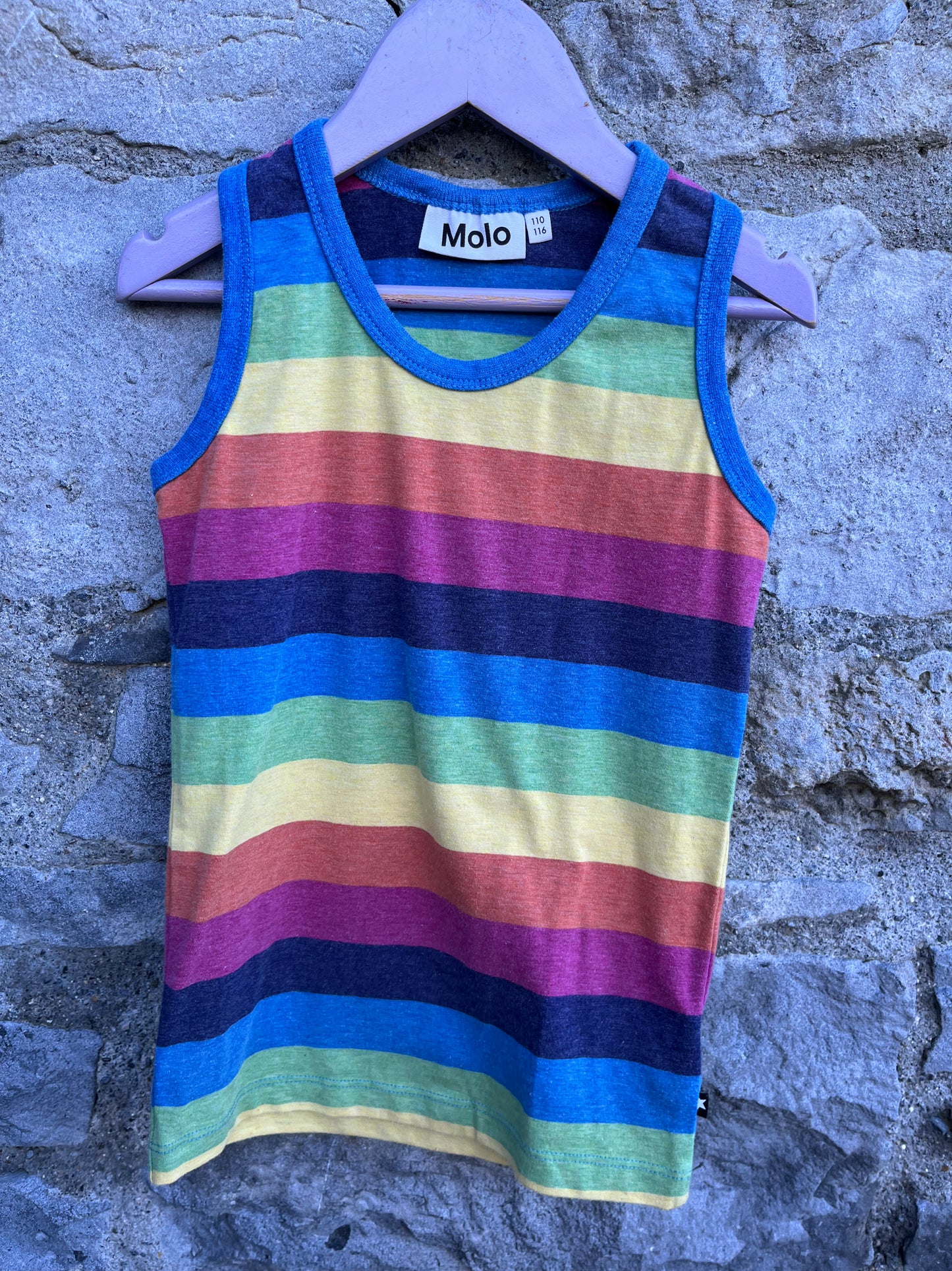 Rainbow tank top 5-6y (110-116cm)