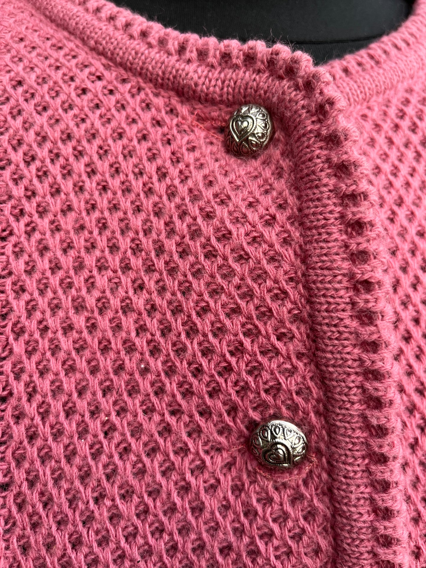 Pink folk cardigan uk 12-14