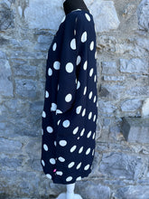 Load image into Gallery viewer, Navy dots oversized tunic   uk 10-12
