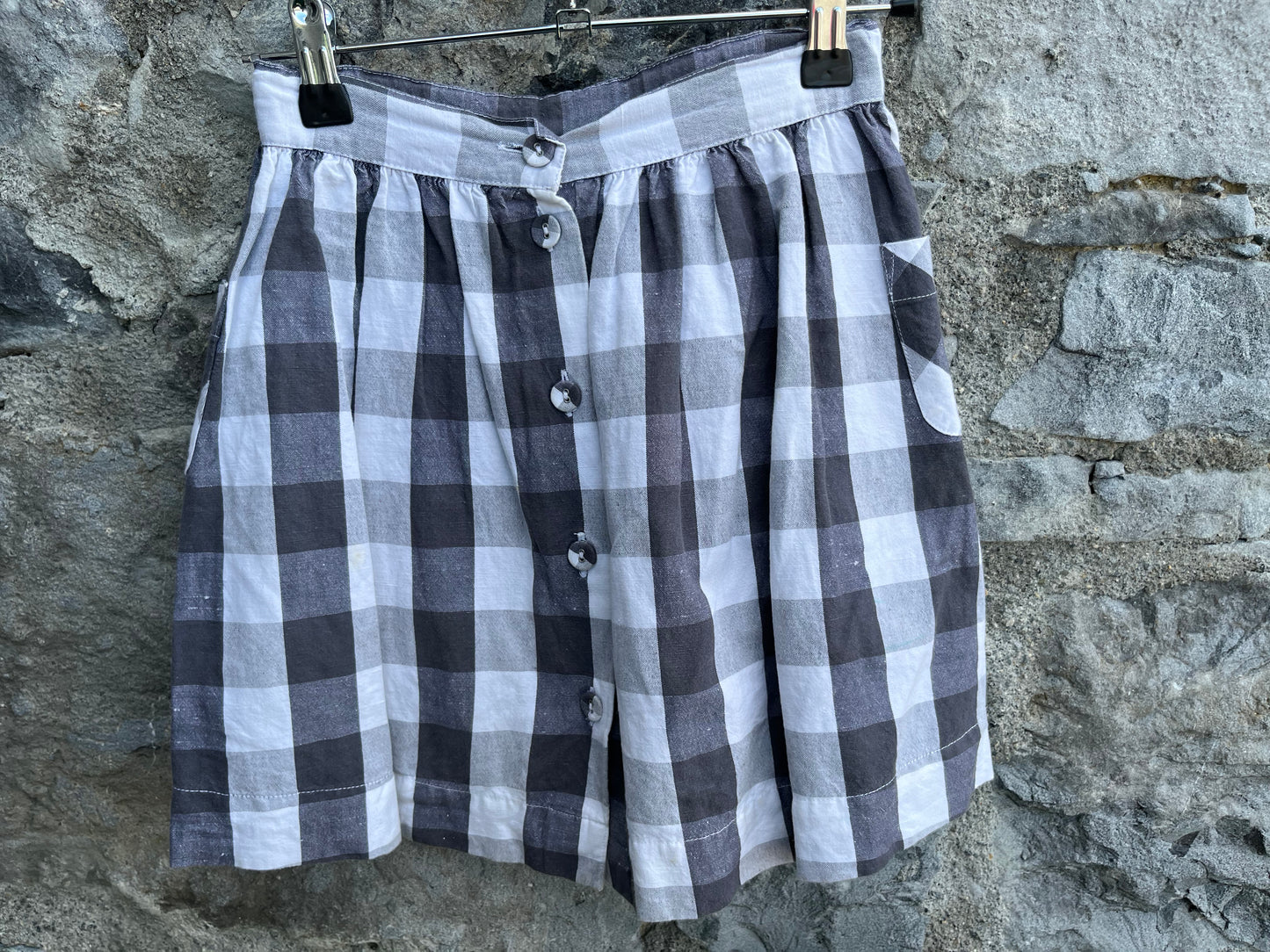 Black check skirt   4-5y (104-110cm)