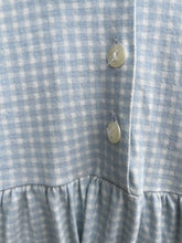 Load image into Gallery viewer, 90s pale blue gingham dress  5-6y (110-116cm)
